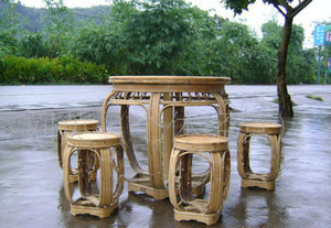 【直銷(xiāo)上海世博會(huì)竹家具制作工藝大師的作品:仿古大圓桌等竹木制品】?jī)r(jià)格_廠家_圖片 -